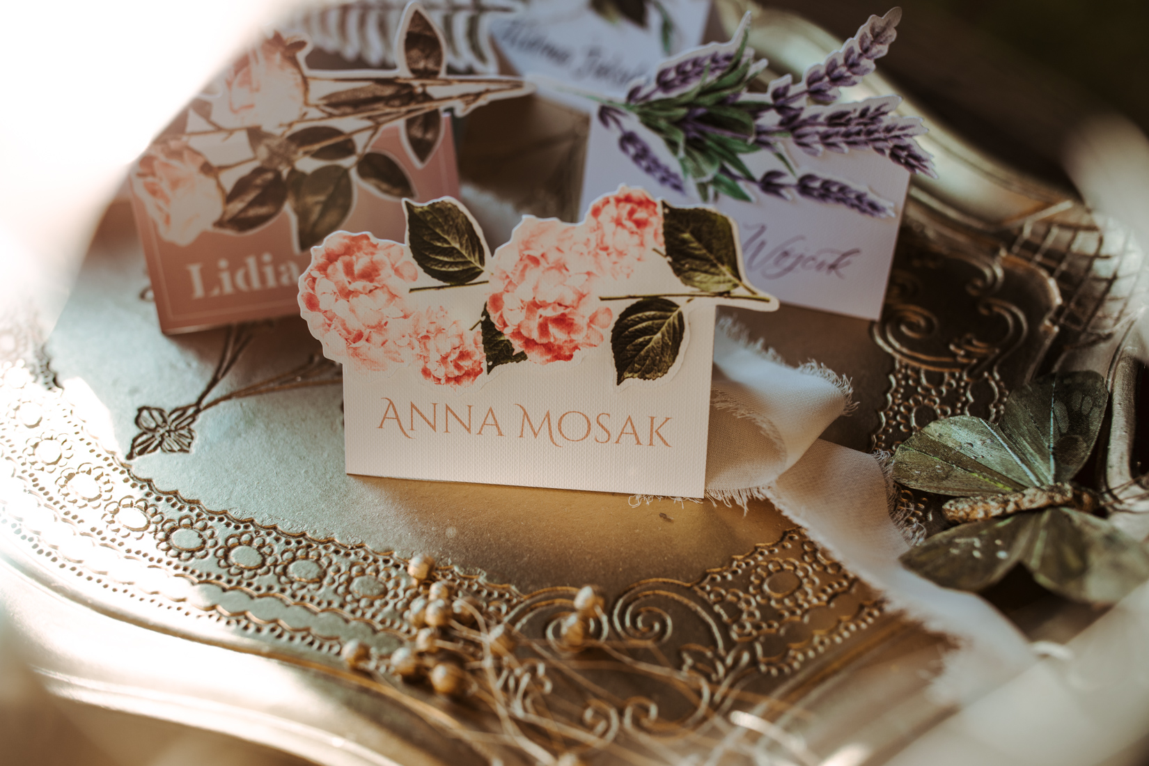 Winietki składane z kwiatem - Obrázek 3